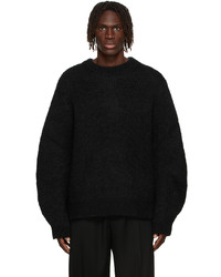 Jil Sander Black Mohair Chunky Sweater