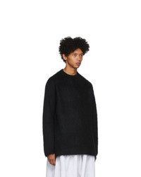SASQUATCHfabrix. Black Mohair Crewneck Sweater