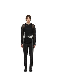 Isabel Benenato Black Mohair Flowing Threads Sweater