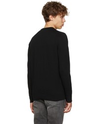 Hugo Black Organic Cotton Sweater