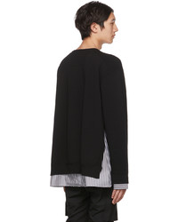 Juun.J Black Paneled Sweater
