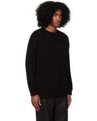 Juun.J Black Paneled Sweater