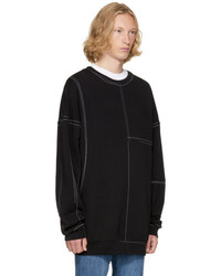 Maison Margiela Black Panelled Sweatshirt