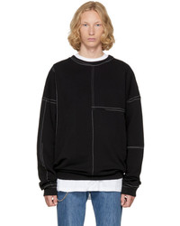 Maison Margiela Black Panelled Sweatshirt