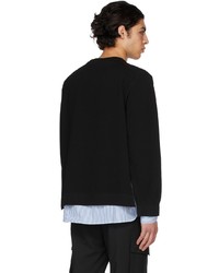 Juun.J Black Patched Shirt Sweater