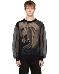 Feng Chen Wang Black Phoenix Sweater
