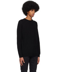 Sunspel Black Raglan Sweater