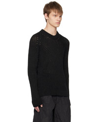 Omar Afridi Black Raglan Sweater