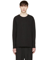 Attachment Black Raw Edge Pullover