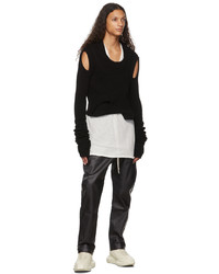 Rick Owens Black Recycled Cashmere Banana Knit Sweater