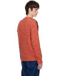 Marni Black Red Half College Sweater