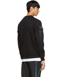 Cottweiler Black Silk Pockets Sweatshirt