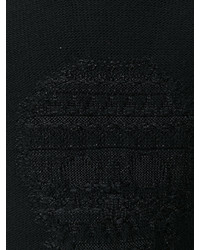 Alexander McQueen Black Skull Embossed Knitted Sweater