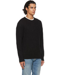 Nudie Jeans Black Solid Hampus Sweater