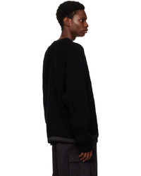 Sacai Black Sports Mix Sweater