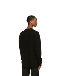 The Row Black Stefan Sweater