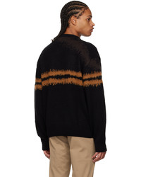 Zegna Black Stripe Sweater