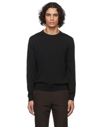 Brioni Black Sustainable Virgin Wool Sweater