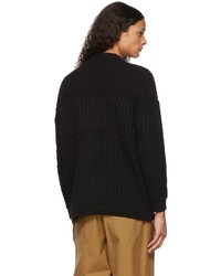 Toogood Black The Ploughman Crewneck Sweater