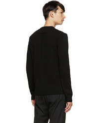 Givenchy Black Topstitched Sweater