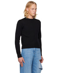 Peter Do Black Vented Side Seam Sweater