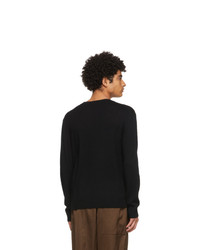Jil Sander Black Virgin Wool Sweater