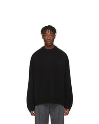 Balenciaga Black Wool And Cashmere Crewneck Sweater