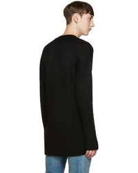 Tiger of Sweden Black Wool Boxy Sweater