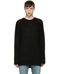 Tiger of Sweden Black Wool Boxy Sweater