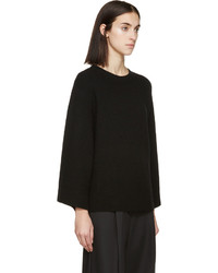 Helmut Lang Black Wool Cashmere Sweater