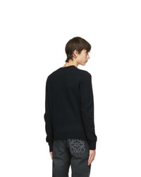 Acne Studios Black Wool Crewneck Sweater