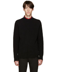 Givenchy Black Wool Destroyed Sweater
