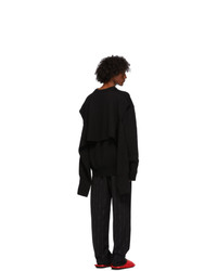 Balenciaga Black Wool Double Fit Sweater