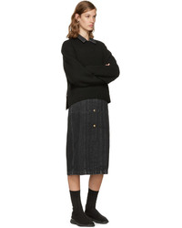 Acne Studios Black Wool Java Sweater