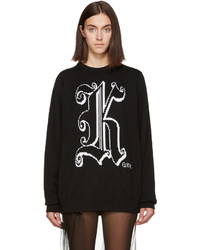 Christopher Kane Black Wool Kane Sweater