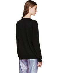 Loewe Black Wool Mirror Sweater