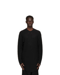 Julius Black Wool Pullover Sweater