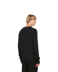Jil Sander Black Wool Sweater