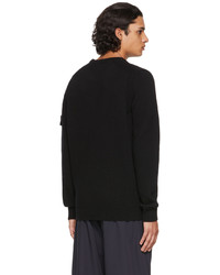 Stone Island Black Wool Sweater