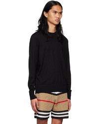 Burberry Black Wool Sweater