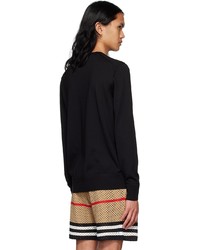 Burberry Black Wool Sweater