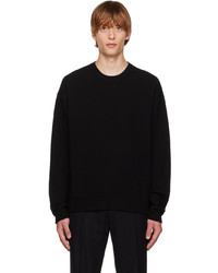 Solid Homme Black Wool Sweater