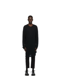 Julius Black Wool Thin Sweater