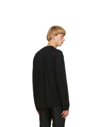 Comme Des Garcons Homme Plus Black Worsted Yarn Sweater
