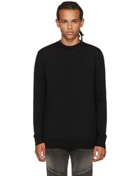 Balmain Black Zip Sweater