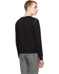 Saint Laurent Black Zippered Sweatshirt