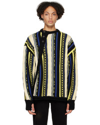 Ader Error Blue Yellow Frema Sweater