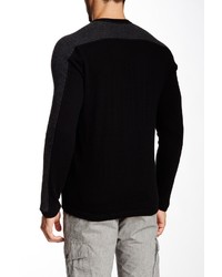 Autumn Cashmere Cashmere Contrast Panel Crew Sweater