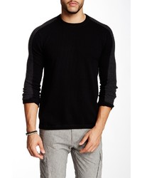 Autumn Cashmere Cashmere Contrast Panel Crew Sweater