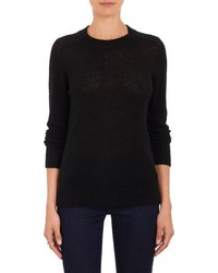 Barneys New York Cashmere Crewneck Sweater Black Size Extra Small